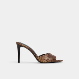 Anniebrilden Mule con tacón, tacón de aguja