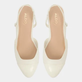 Bailarinas con talón abierto Clementinne, tacón grueso