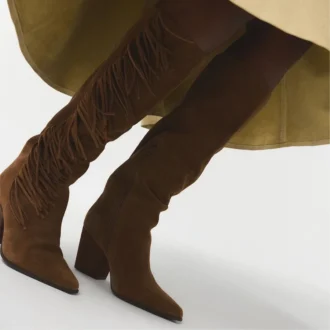 Bota hasta la rodilla Kaelya-wc, pantorrilla ancha