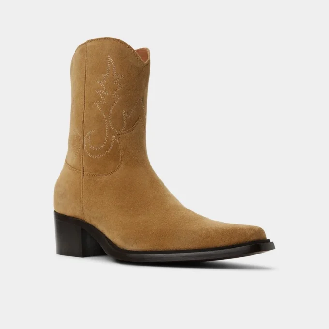 Bota western Guthrie, tacón grueso