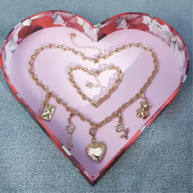 Conjunto de collar y pulsera Bemyvalentine