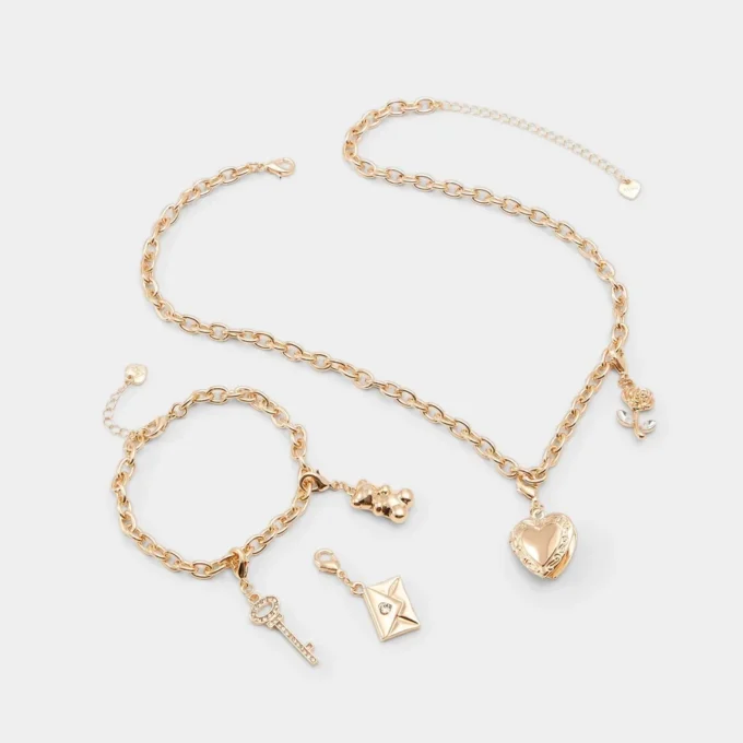 Conjunto de collar y pulsera Bemyvalentine