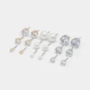 Juego de aretes de botón Daniellia