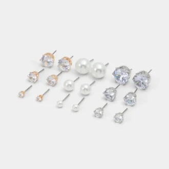 Juego de aretes de botón Daniellia