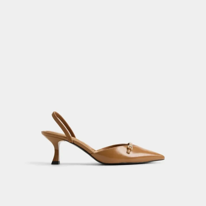 Nailah: sandalia con talón bajo, talón bajo