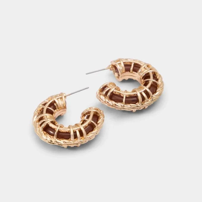 Pendientes de aro Cagedhoop