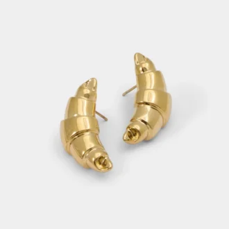 Pendientes de botón Croissants