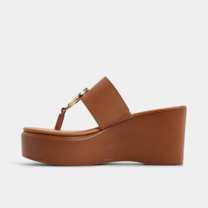 Sandalia deslizante Friegan, tacón de cuña Sandalia deslizante Friegan, tacón de cuña