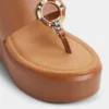 Sandalia deslizante Friegan, tacón de cuña Sandalia deslizante Friegan, tacón de cuña