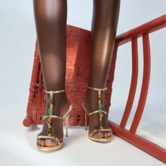 Sandalias de tacón con tiras Opalia, plataforma
