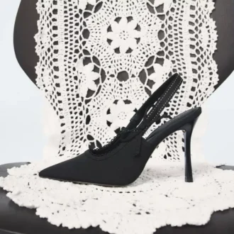 Tacón Hennie Slingback, tacón de aguja