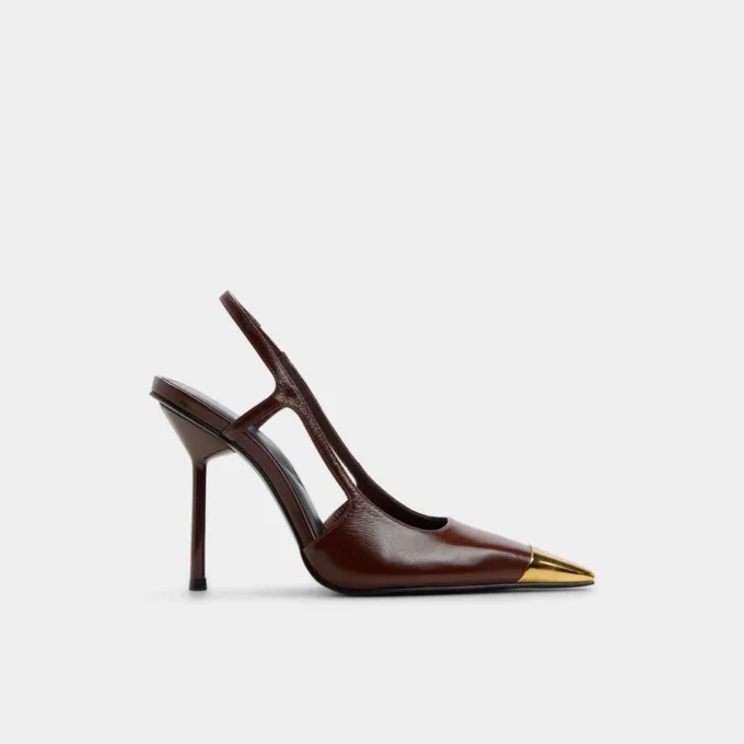 Zapatos de tacón con talón abierto y tacón de aguja Feronia